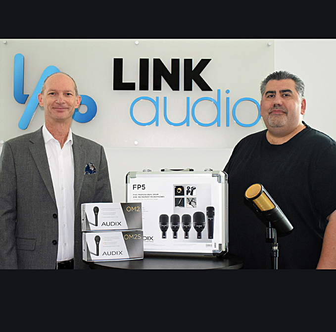 L-R: Link Audio owners Michael Jago and Chris Mann