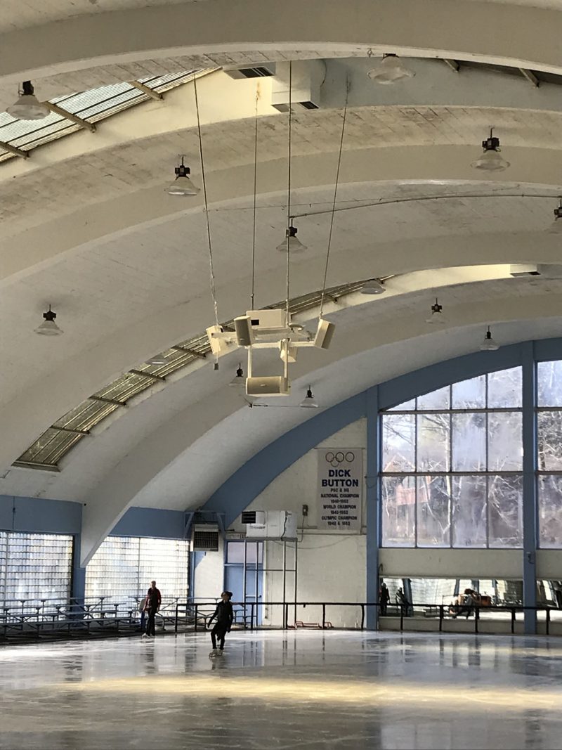 The Philadelphia Skating Club indoor facility, featuring a Bose RoomMatch loudspeaker system.