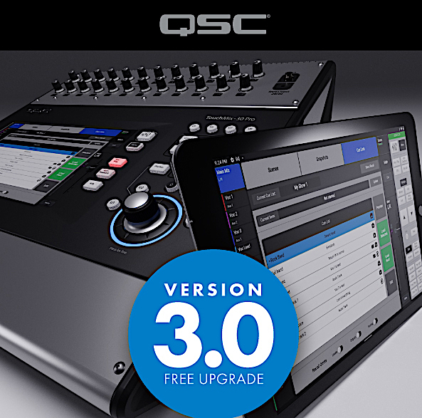 QSC Releases TouchMix-30 Pro v3.0 Firmware