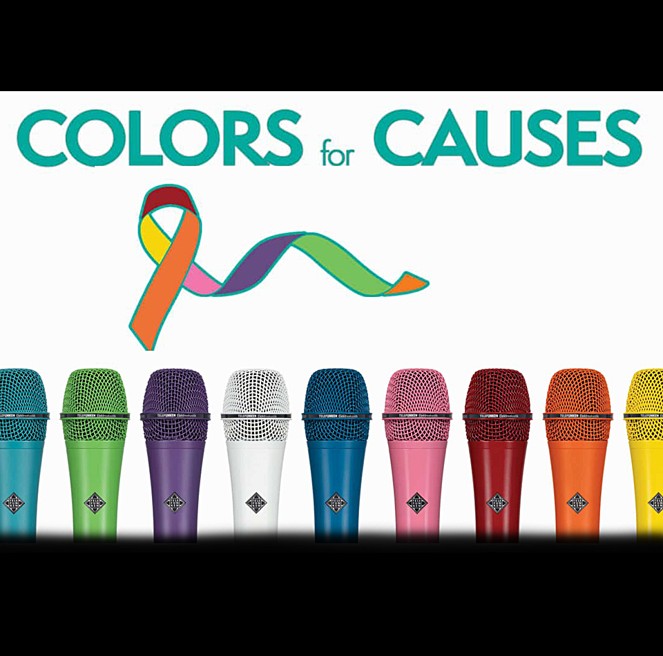 Telefunken Creates New "Colors for Causes" Mic Selection