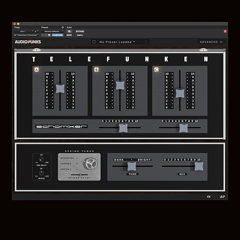 Telefunken to Launch Echomixer Spring Reverb Plug-In at NAMM