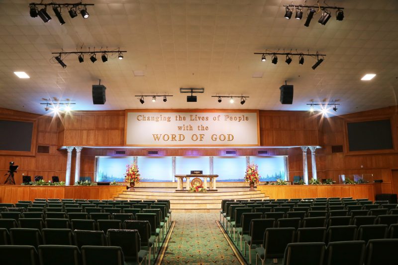 Word of Life Christian Center’s sanctuary