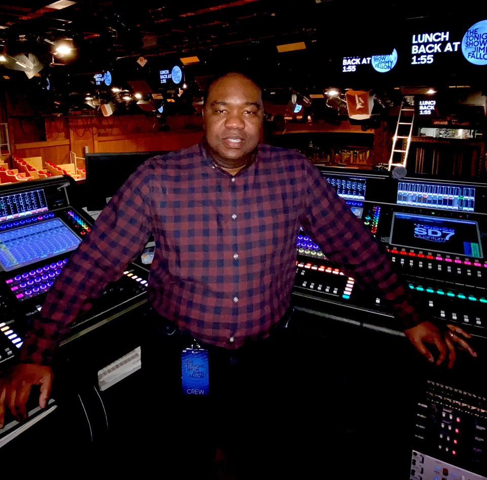 FOH engineer Artless Poole, Jr. keeps house band The Roots, guest artists, and Fallon himself loud and clear onstage through a newly Quantum engine-equipped desk