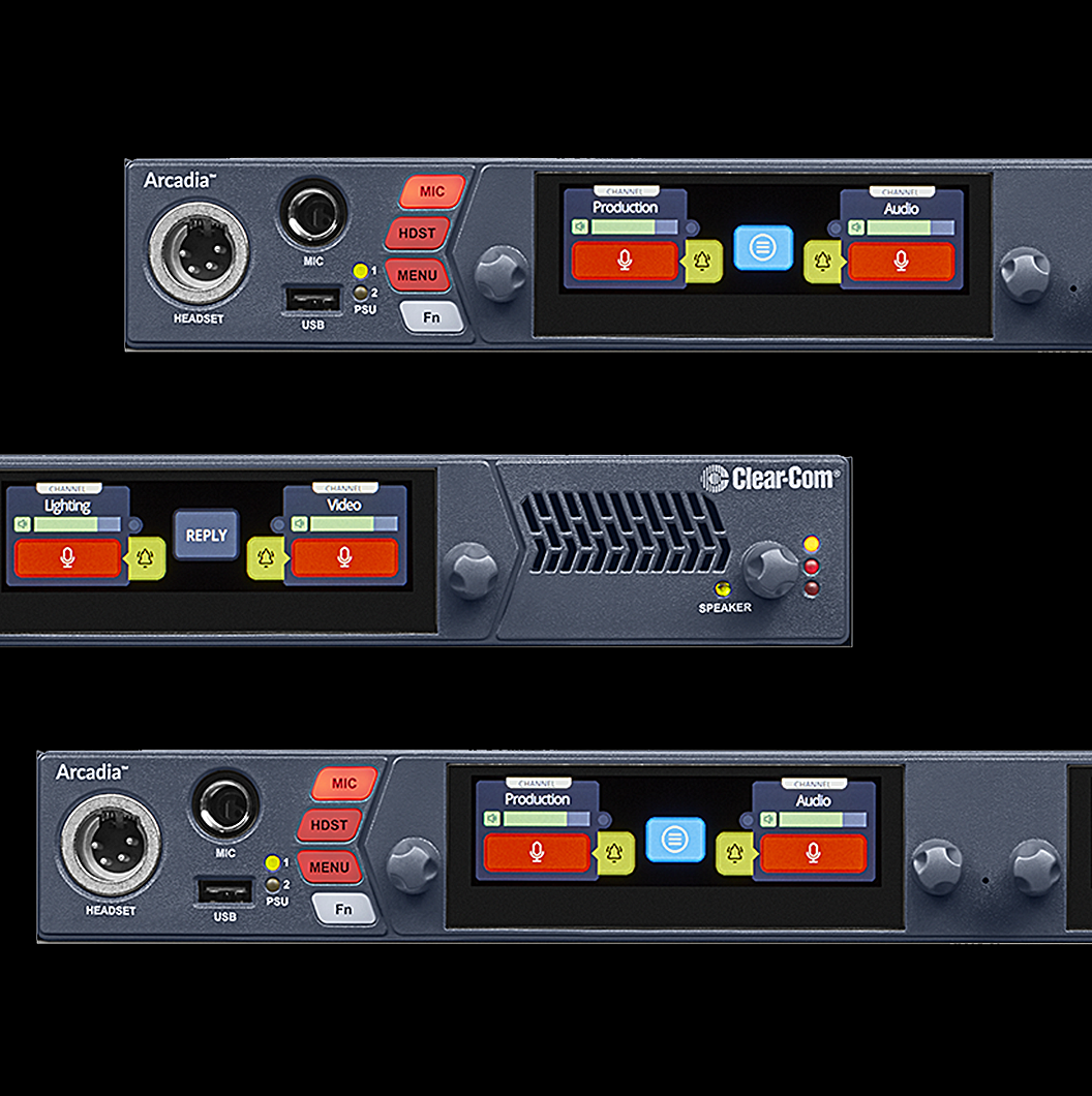 Arcadia is Clear-Com’s latest in intercom technology for live events and theater production.