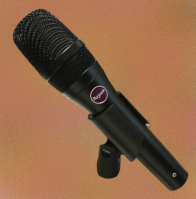 Hand-held microphone delivers rich musicality and full-frequency response for vocalists, live miking