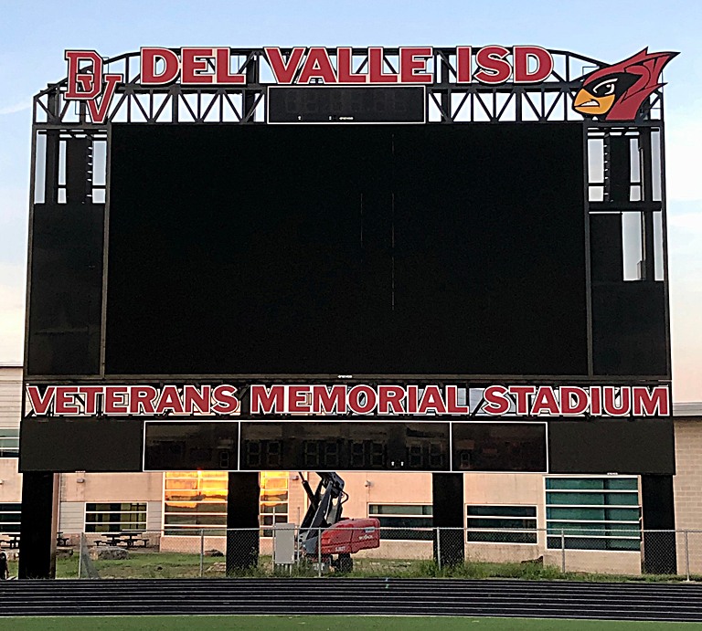 Southwest Building Systems implemented a powerful scoreboard PA system featuring Electro-Voice weatherized loudspeakers